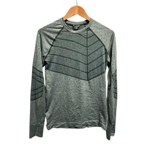 Oiselle Birds of a Feather Long Sleeve Running Shirt  Women's Green Medium